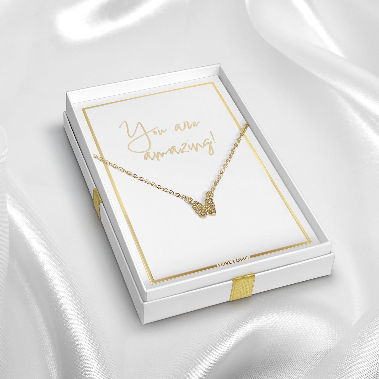 “You’re Amazing” Butterfly necklace gift